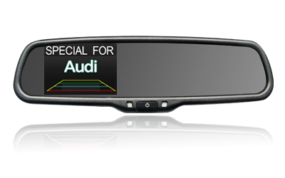 3.5 pulgadas de espejo retrovisor con la vista trasera especial para Audi, AK-035LA03